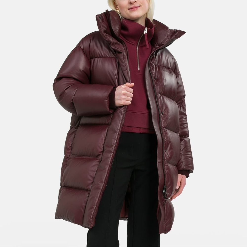 🔥🔥🔥 MACKAGE Quilted Leather coat 'Saya' burgundy - Picture 2 of 14